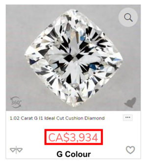 32 G Colour Cushion Cut Diamond Price e1601513674609