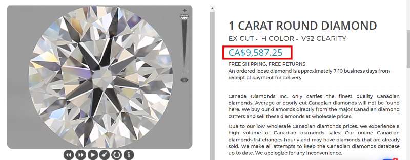 5 Canada Diamond 1ct Diamond 1