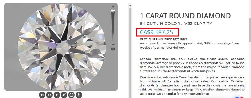 5 Canada Diamond 1ct Diamond