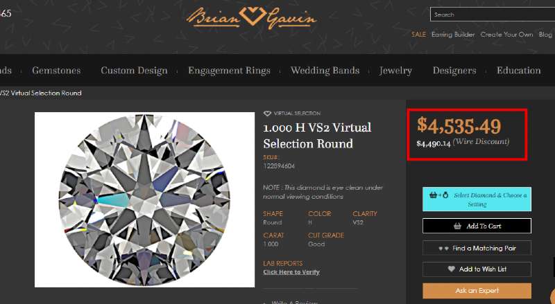 7 Brian Gavin 1ct Diamond