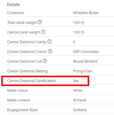 Michael Hill review diamond grading