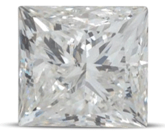 Princess cut colour H 2