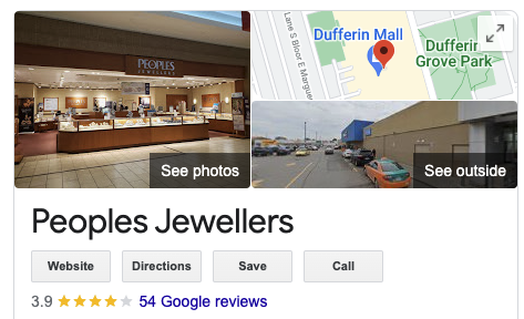 peoples jewellers google review