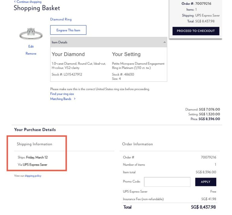 Blue Nile Singapore Ringspo Singapore