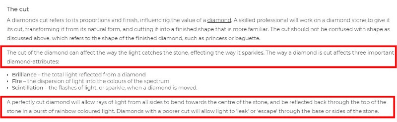 H Samuel cut information