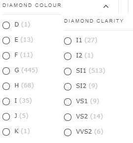 Beaverbrooks Diamond Colour and Clarity