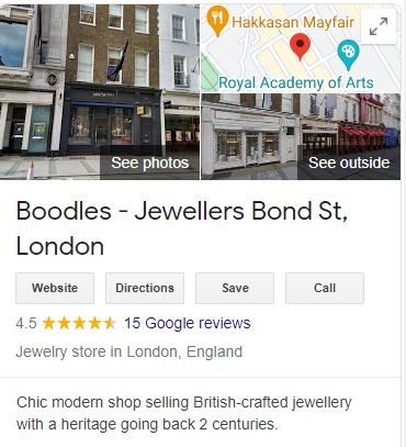 Boodles review google review