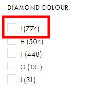 Goldsmiths review diamond colour