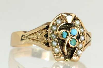 victorian clover ring