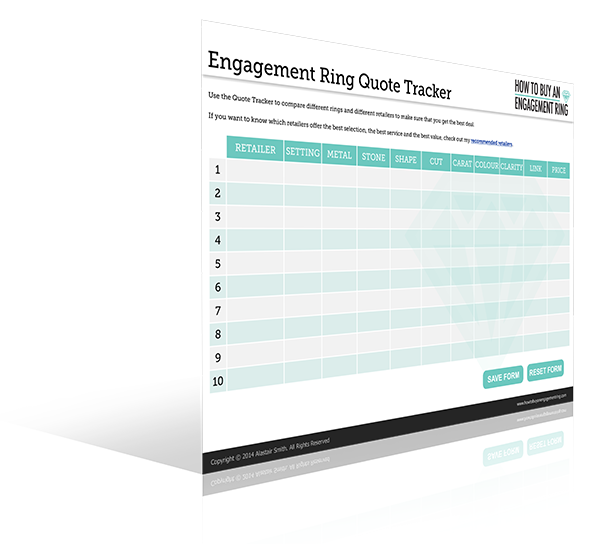 Engagement Ring Quote Tracker