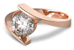 Rose gold spiral engagement ring e1486879980471