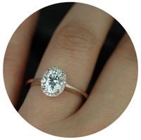 oval engagement ring