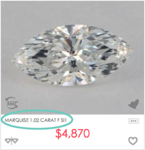 1 carat marquise