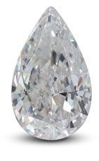 Pear diamond with excellent shape Pear diamond with excellent shape