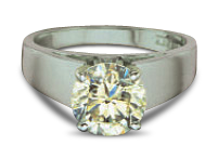 white color diamond ring setting white color diamond ring setting