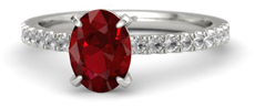 oval ruby 14k white gold ring with rock crystal2