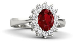 oval ruby palladium ring with white sapphire2 e1487071569166