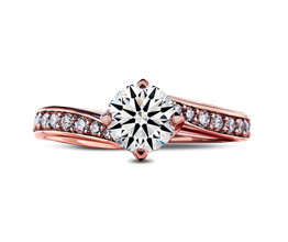 Jennifer Pavé & Side Stones Diamond Engagement Ring