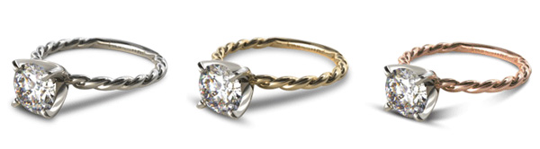 Cable Solitaire Engagement Ring2