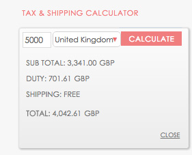 Tax and shipping calculator