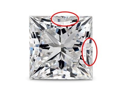 10 diamond Princess cut vs2