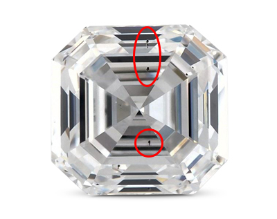 6 asscher diamond Square Emerald 1.01 Carat D SI1 0 first 