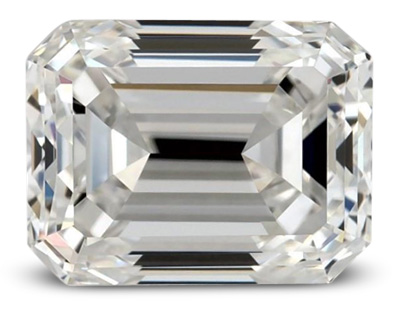 G color emerald cut diamond