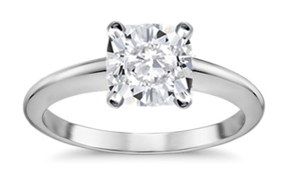 cushion cut diamond ring