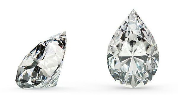 4 Margot Robbie Pear Cut diamond