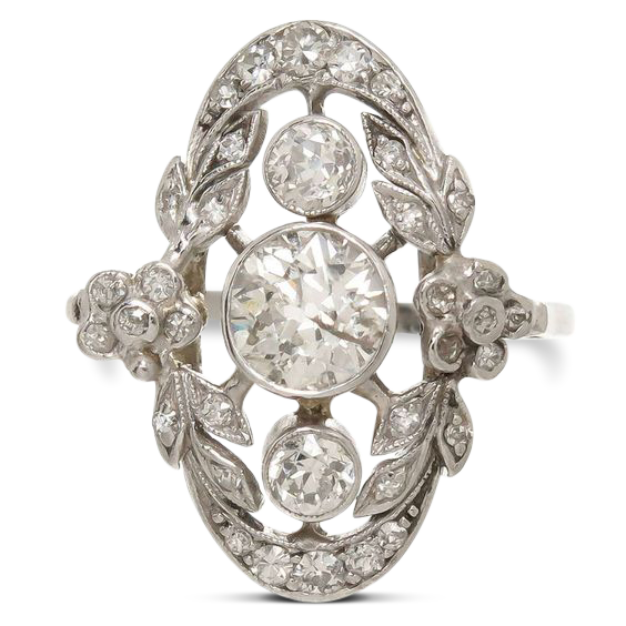 Edwardian diamond ring 10