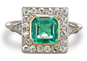 Edwardian emerald ring