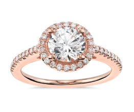 Classic Halo Diamond Engagement Ring