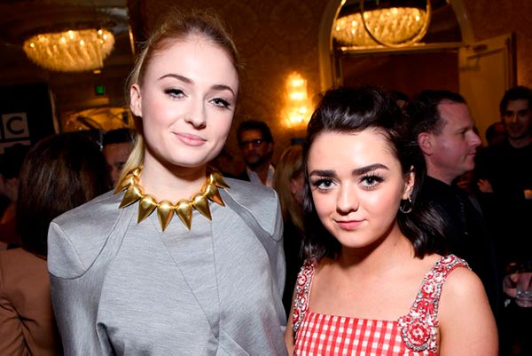 Maisie Williams and Sophie Turner