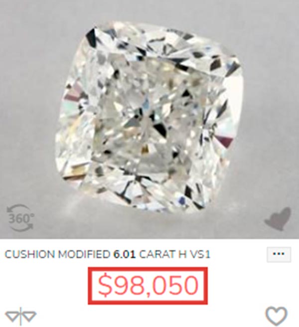 Jessica Biels Engagement Ring Carat Cushion Cut Price Comparison