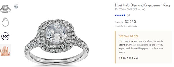 Jessica Biels Engagement Ring Blue Nile Copy