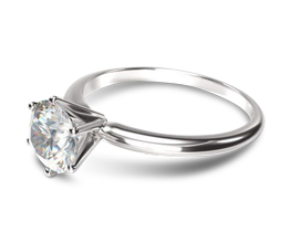 Classic Six Prong Solitaire Diamond Engagement Ring