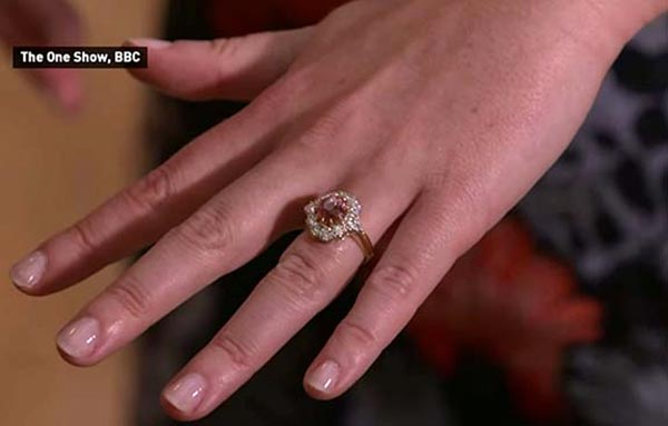 Princess Eugenies Engagement Ring Hand View