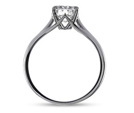 ‘Simone’ four prong solitaire engagement ring