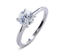 ‘Jody’ palladium solitaire engagement ring