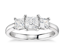 Classic Three-Stone Diamond Engagement Ring