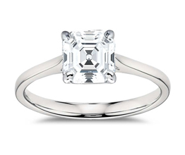 Petite Cathedral Solitaire Engagement Ring