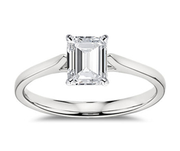 Petite Cathedral Solitaire Engagement Ring