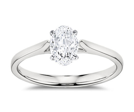 Petite Cathedral Solitaire Engagement Ring