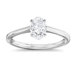 Petite Solitaire Engagement Ring