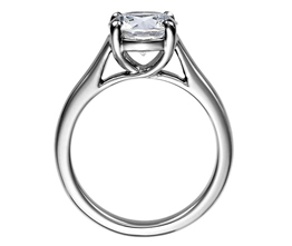 Trellis Solitaire Engagement Ring