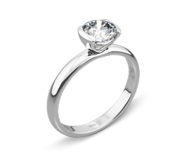 Palladium Eternal Love Solitaire Engagement Ring