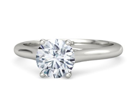 Ivy round diamond solitaire engagement ring