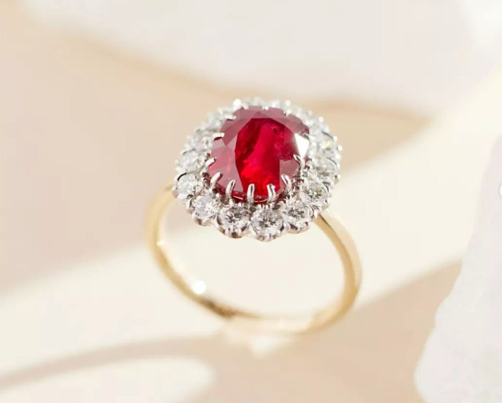 Wove custom ruby ring