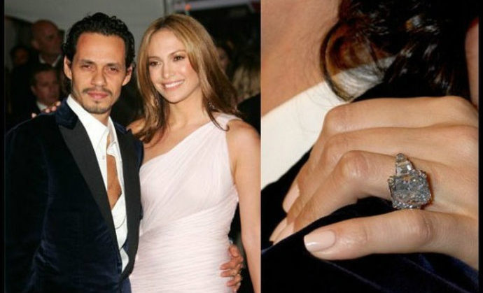 Jennifer Lopez engagement ring marc anthony