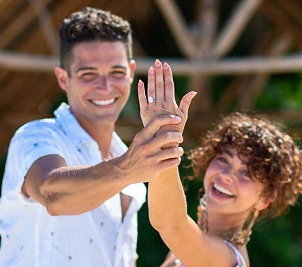 Sarah Hyland Wells Adams Engaged Photo